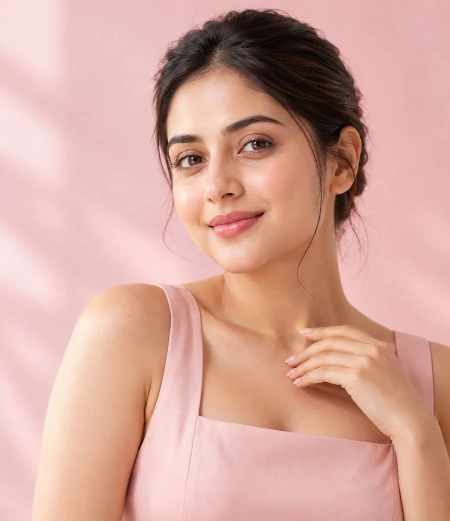 A woman with glowing skin at Kremlin Aesthetics, Chromepet