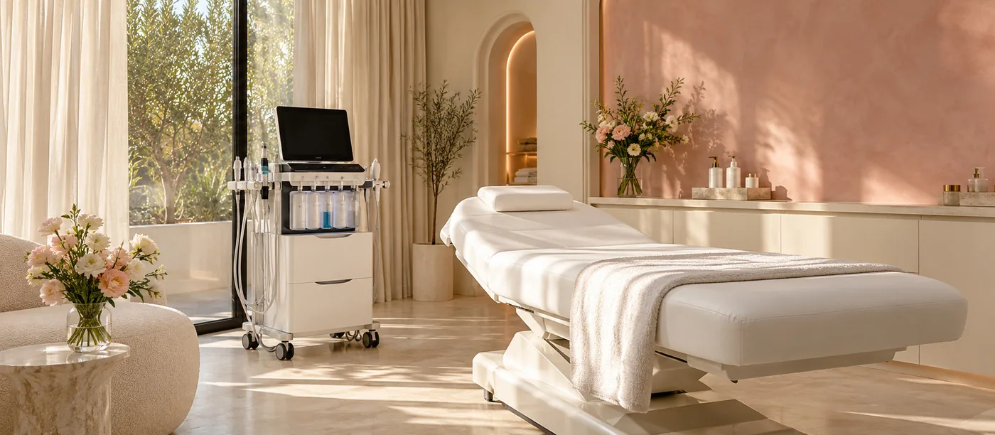 A treatment room at Kremlin Aesthetics
