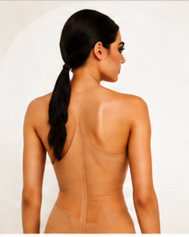 A full body laser hair removal session in progress