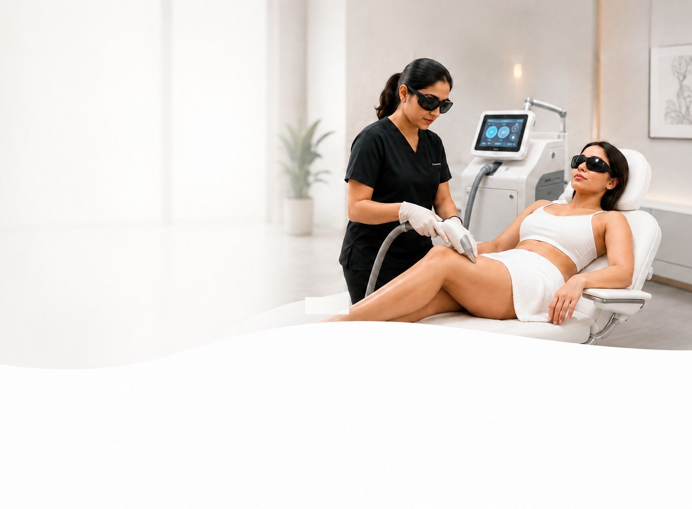 The laser hair removal system used at Kremlin Aesthetics