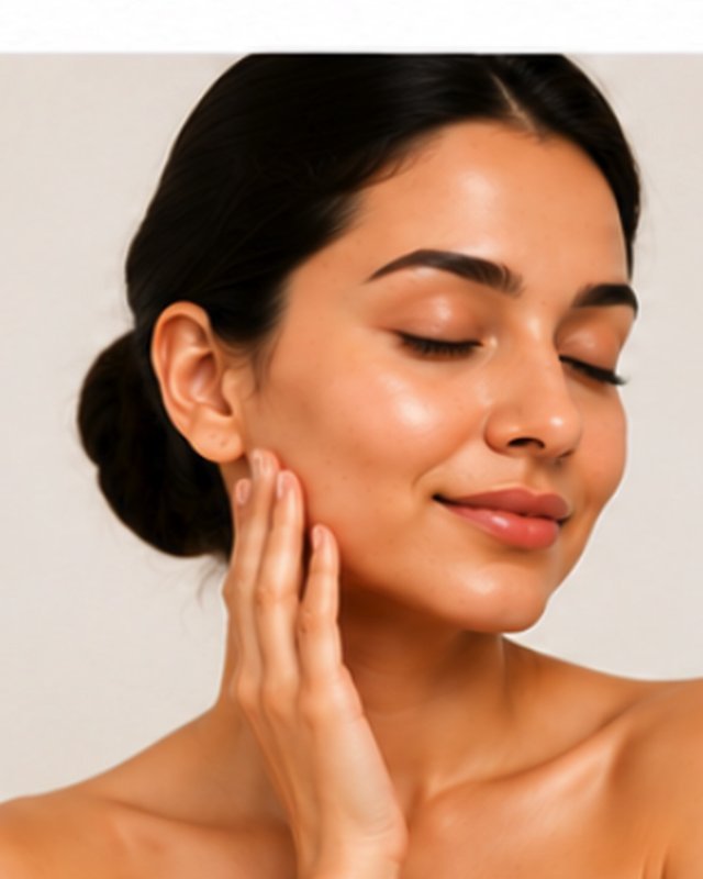 A chemical peel being applied