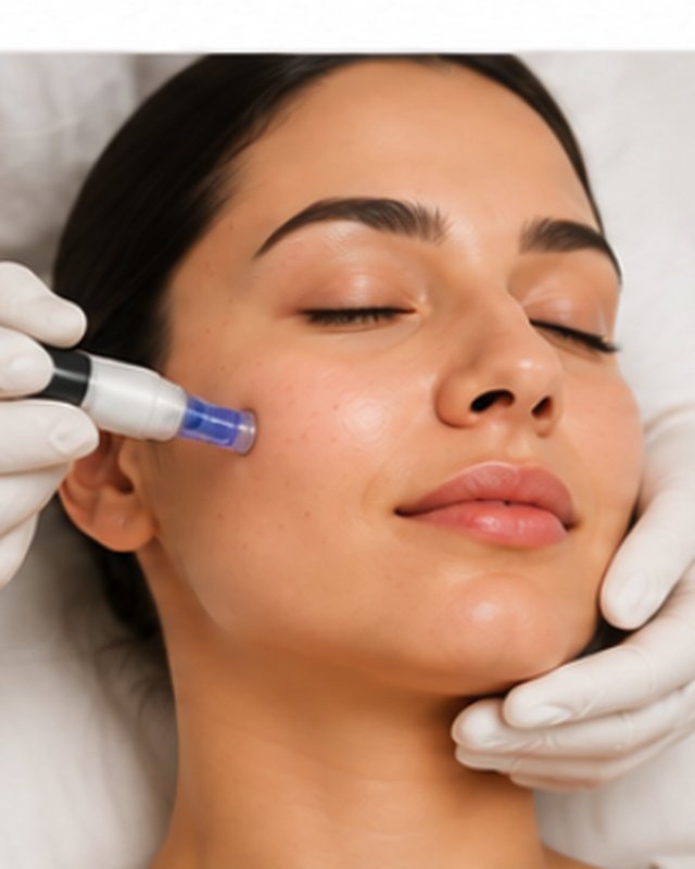 Skin at the stage where early ageing shows