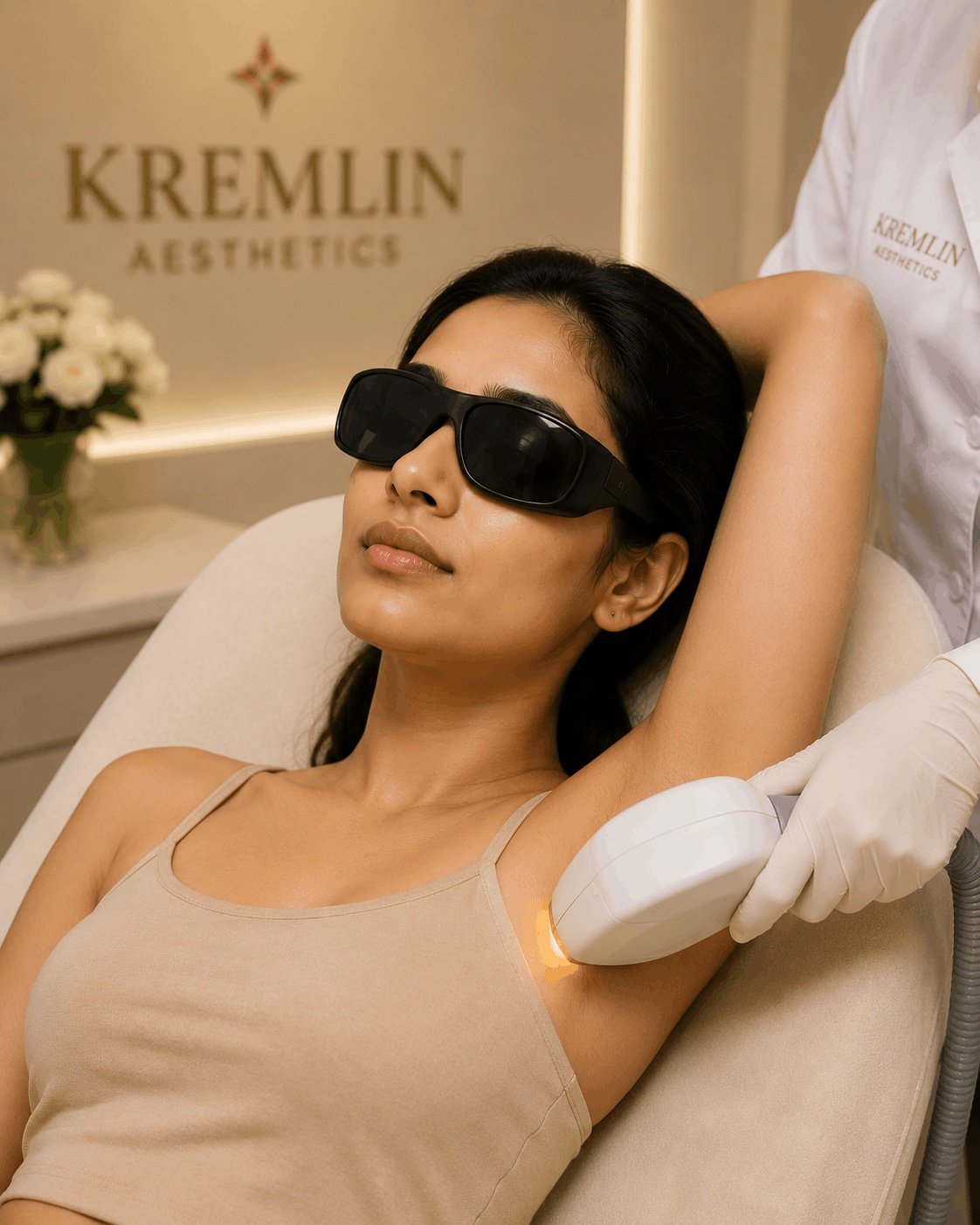 Laser hair removal at Kremlin Aesthetics
